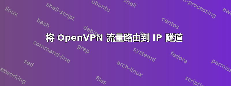 将 OpenVPN 流量路由到 IP 隧道