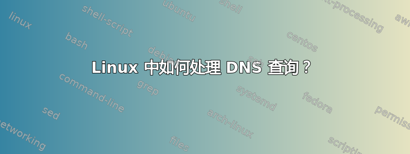 Linux 中如何处理 DNS 查询？