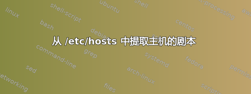 从 /etc/hosts 中提取主机的剧本