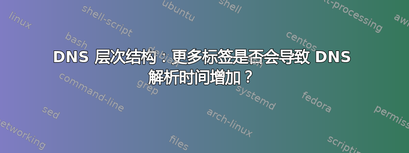 DNS 层次结构：更多标签是否会导致 DNS 解析时间增加？