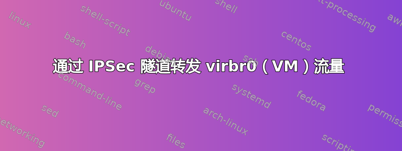 通过 IPSec 隧道转发 virbr0（VM）流量