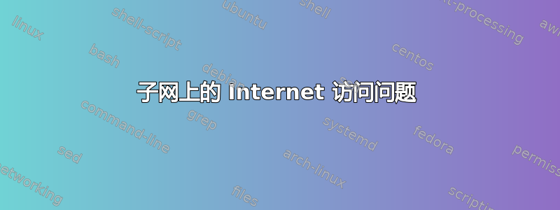 子网上的 Internet 访问问题