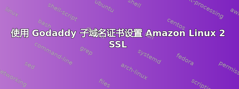 使用 Godaddy 子域名证书设置 Amazon Linux 2 SSL