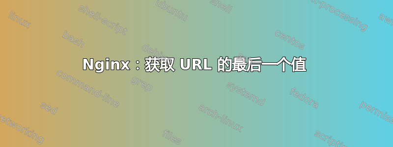 Nginx：获取 URL 的最后一个值