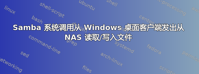 Samba 系统调用从 Windows 桌面客户端发出从 NAS 读取/写入文件