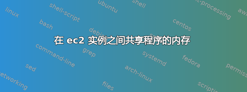 在 ec2 实例之间共享程序的内存