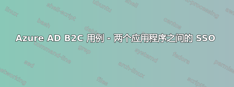 Azure AD B2C 用例 - 两个应用程序之间的 SSO