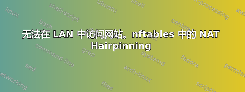 无法在 LAN 中访问网站。nftables 中的 NAT Hairpinning