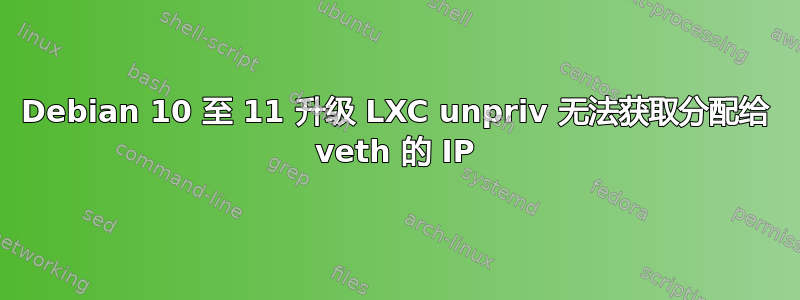 Debian 10 至 11 升级 LXC unpriv 无法获取分配给 veth 的 IP