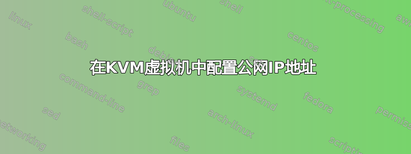 在KVM虚拟机中配置公网IP地址