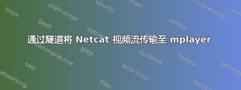 通过隧道将 Netcat 视频流传输至 mplayer