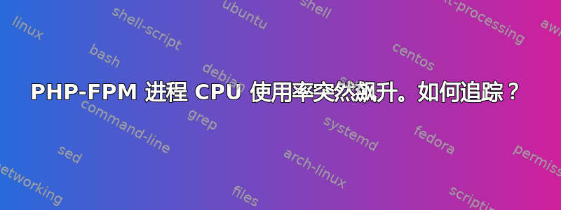 PHP-FPM 进程 CPU 使用率突然飙升。如何追踪？