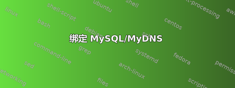 绑定 MySQL/MyDNS