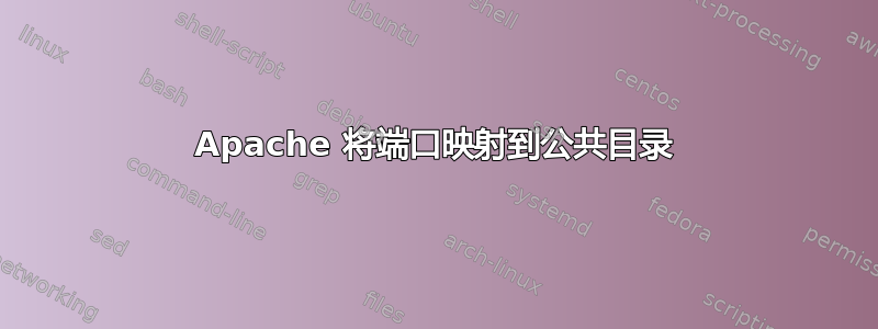 Apache 将端口映射到公共目录