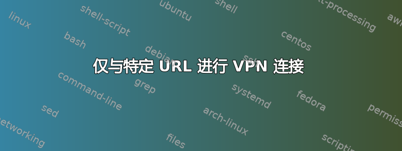 仅与特定 URL 进行 VPN 连接