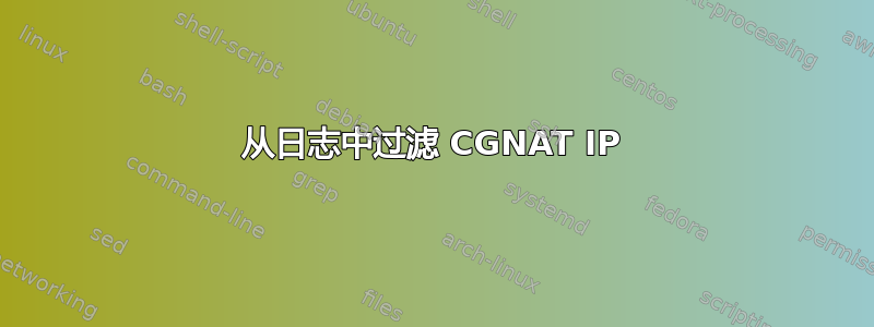 从日志中过滤 CGNAT IP