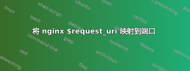 将 nginx $request_uri 映射到端口