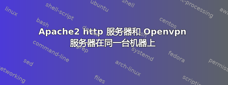 Apache2 http 服务器和 Openvpn 服务器在同一台机器上