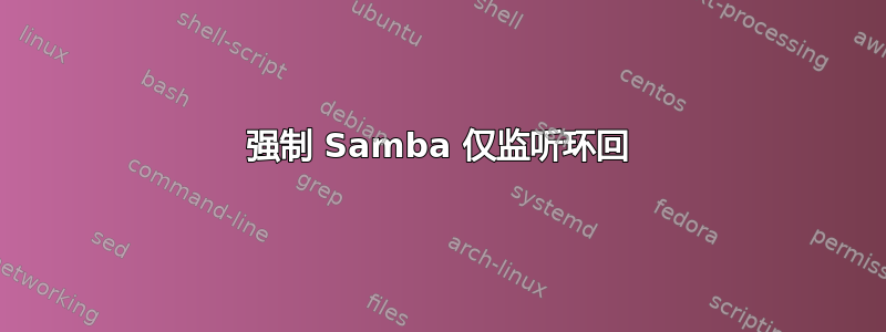 强制 Samba 仅监听环回