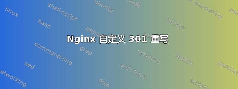 Nginx 自定义 301 重写