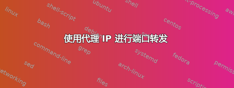 使用代理 IP 进行端口转发