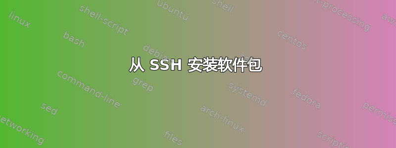 从 SSH 安装软件包