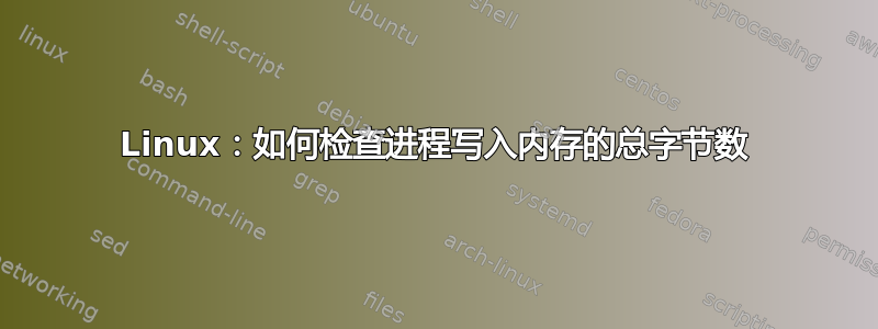 Linux：如何检查进程写入内存的总字节数