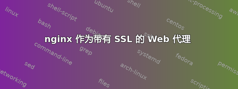 nginx 作为带有 SSL 的 Web 代理