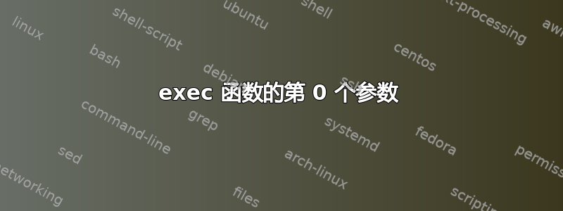 exec 函数的第 0 个参数