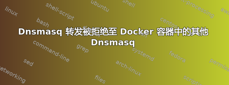 Dnsmasq 转发被拒绝至 Docker 容器中的其他 Dnsmasq