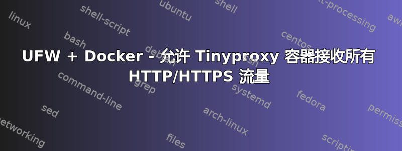 UFW + Docker - 允许 Tinyproxy 容器接收所有 HTTP/HTTPS 流量