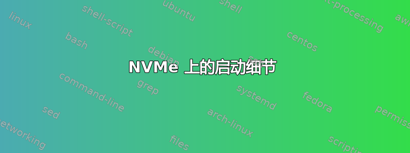 NVMe 上的启动细节