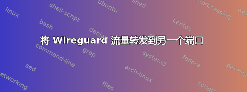 将 Wireguard 流量转发到另一个端口