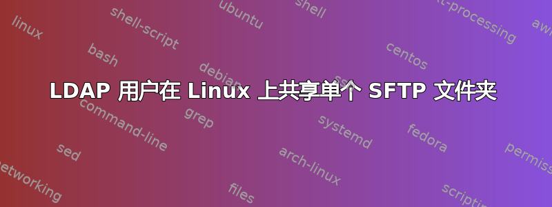 LDAP 用户在 Linux 上共享单个 SFTP 文件夹