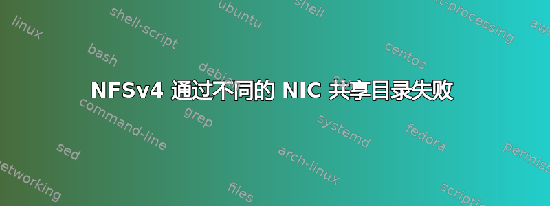 NFSv4 通过不同的 NIC 共享目录失败