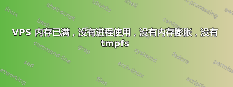 VPS 内存已满，没有进程使用，没有内存膨胀，没有 tmpfs