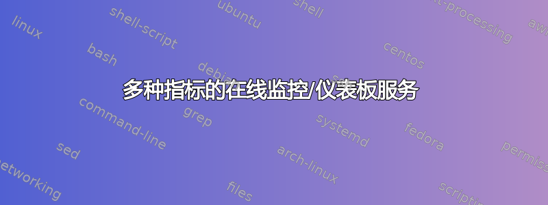 多种指标的在线监控/仪表板服务