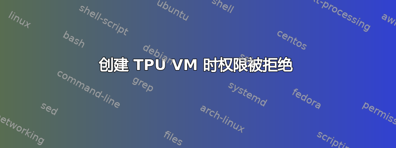 创建 TPU VM 时权限被拒绝