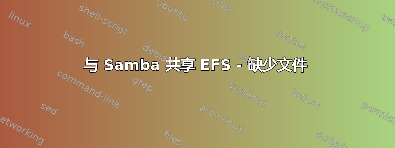 与 Samba 共享 EFS - 缺少文件