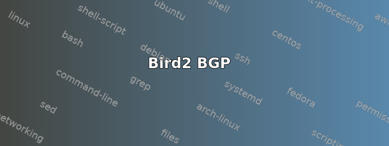 Bird2 BGP 