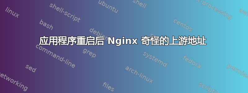 应用程序重启后 Nginx 奇怪的上游地址