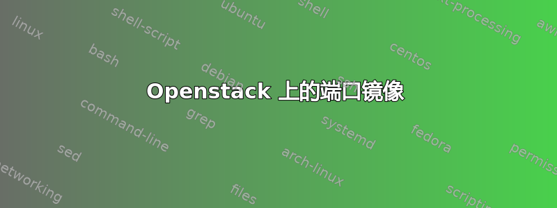 Openstack 上的端口镜像