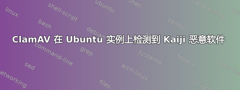 ClamAV 在 Ubuntu 实例上检测到 Kaiji 恶意软件