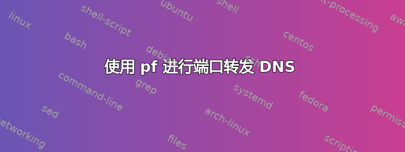 使用 pf 进行端口转发 DNS