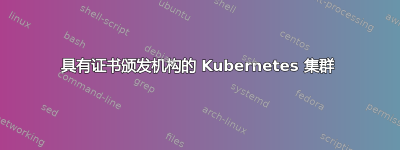 具有证书颁发机构的 Kubernetes 集群