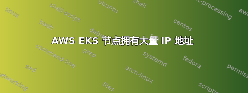 AWS EKS 节点拥有大量 IP 地址