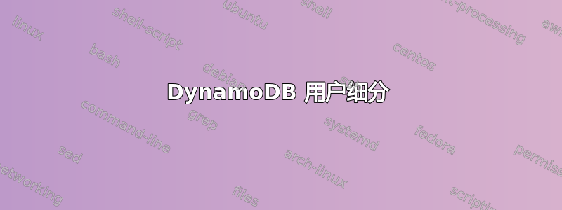 DynamoDB 用户细分