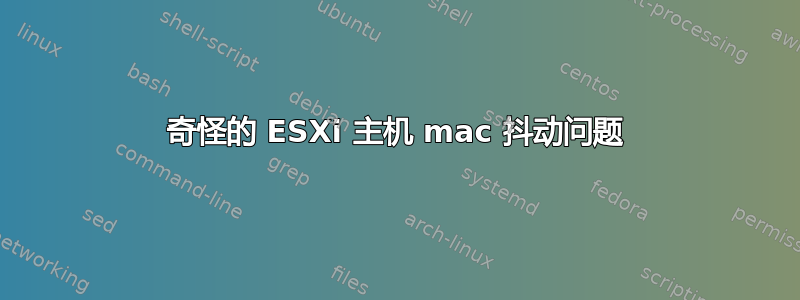 奇怪的 ESXi 主机 mac 抖动问题