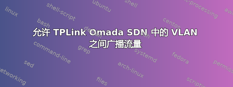 允许 TPLink Omada SDN 中的 VLAN 之间广播流量