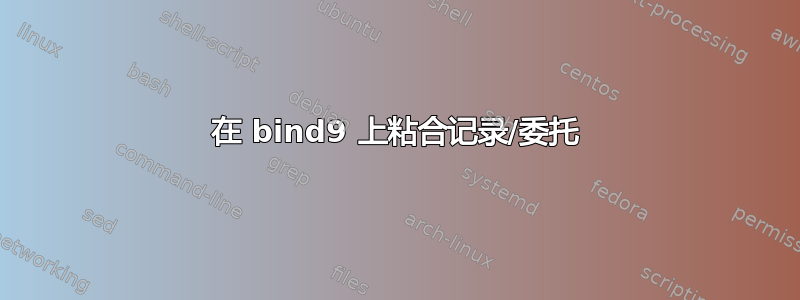 在 bind9 上粘合记录/委托